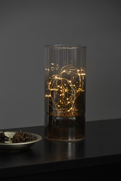 LED-Glasgefäß "Glass Tube", Spiegeleffekt