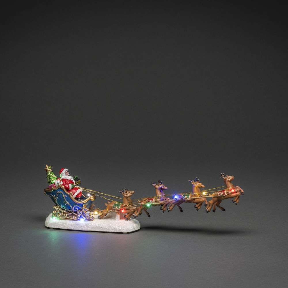 LED Szenerie, Weihnachtsmann das Thema Lampen, im | Marken Konstsmide Leuchtmittel Schlitten Rentieren Onlineshop I-L | und Ihr rund Alle mit um | 