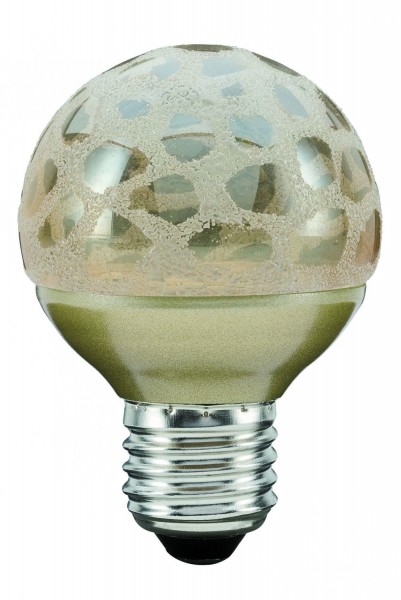 LED Miniglobe 60, 1 x 2,3W, E27 Krokoeis gold