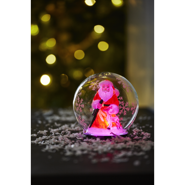 LED-Deko-Kugel "Bubble", Santa, Farbwechsel