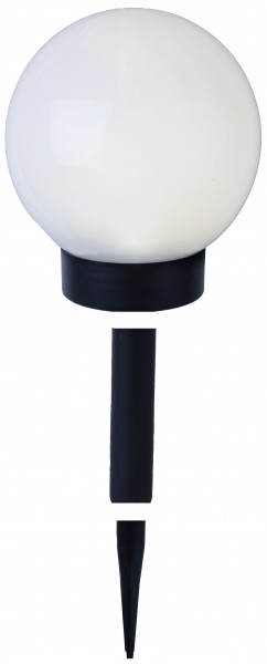 LED-Solar-Kugel,weiss, ca.15 cm Ø,