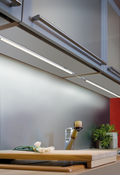 LED-Lichtleiste LinkLight Basisset Satin, Aluminium, Acryl