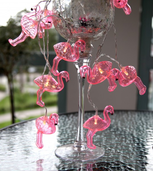 LED-Party-Kette "Partylight Flamingo", 10teilig
