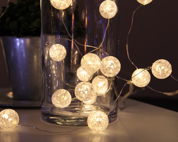 LED-Lichterkette "Marble Balls", 15 tlg