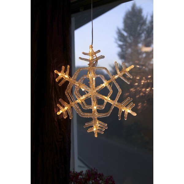 LED-Acrylflocke "Crystal Snowflake"