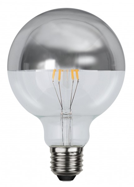 Filament LED, E27, 2700 K, 80 Ra, A+, Silberkopf