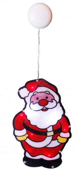 LED-Fenstersilhouette Weihnachtsmann, aus Kunststoff