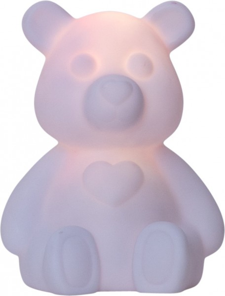 LED-Figur "Polly", weiss, Teddybär