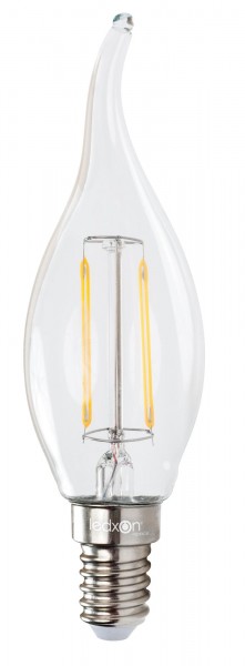 LEDX LED-Leuchtmittel Filament Kerze E14 ww 2,5W 250lm 2700K W