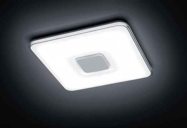 TRIO LED-Deckenleuchte 50W 4000lm quadratisch Acryl weiss