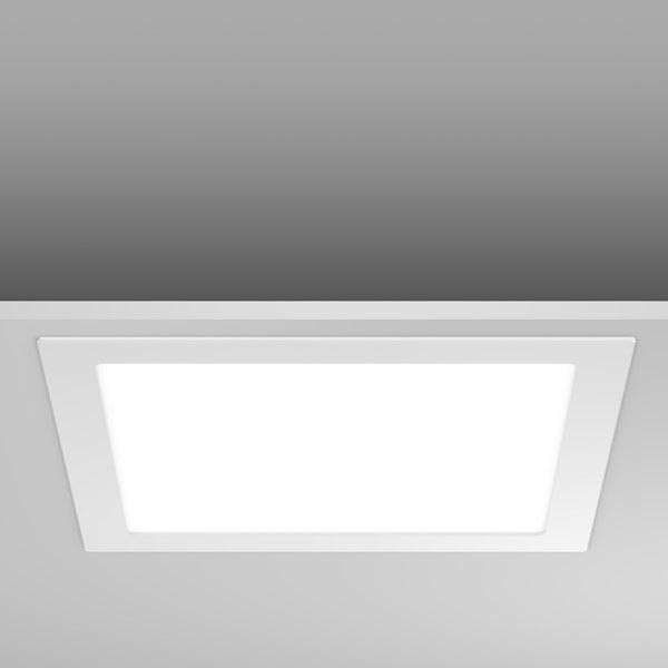RZB LED-Deckeneinbaustrahler Toledo Flat Square 24W 3000K 300x300mm