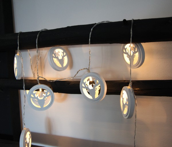 LED-Lichterkette "Woodwork", 10teilig