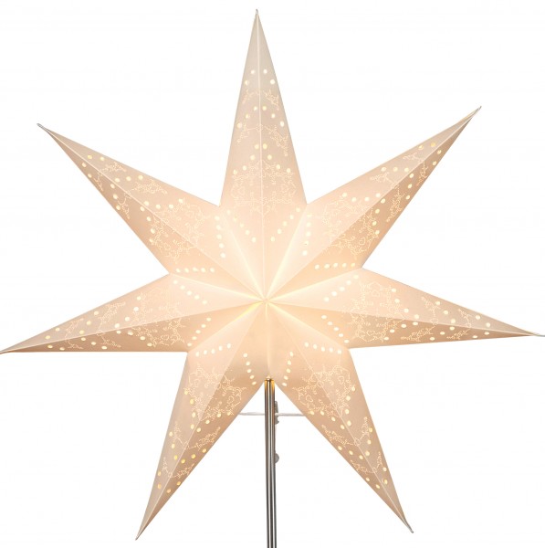 Papier-Ersatzstern "Sensy Star 54" ca. 54 cm Ø, incl. Halterung, Farbe: creme