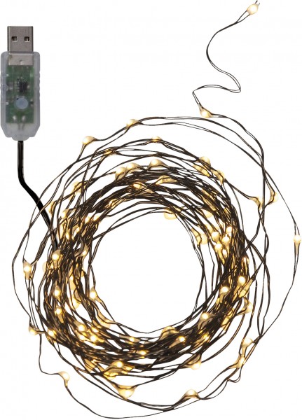 LED-Draht-Kette "String Dew Drops", USB