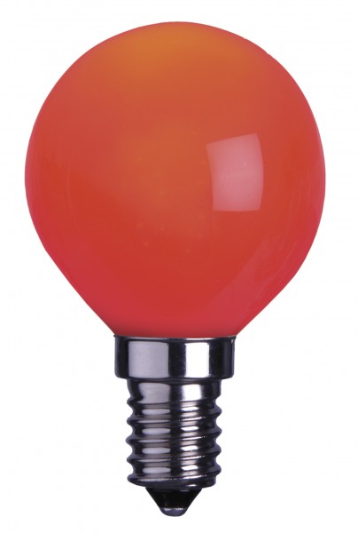 Decoline Decoration LED, E14,  rot, Tropfenform ca.7,5 x 4,5 cm, 230 V / 0,5 W  1 Stück auf Karte