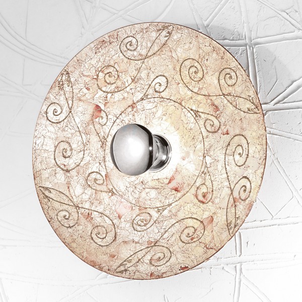 Wandleuchte LUNA, Medici Silver, Oslash 54/20 Chrom, Oslash 54cm, 1-flammig, E27