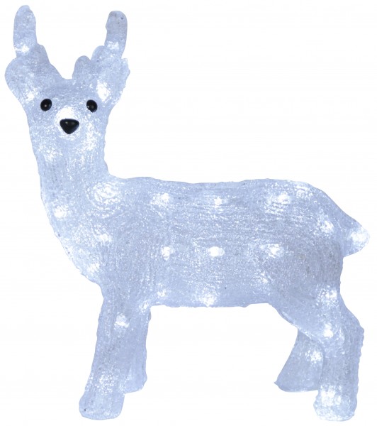 LED-Acrylrentier "Crystal Deer",