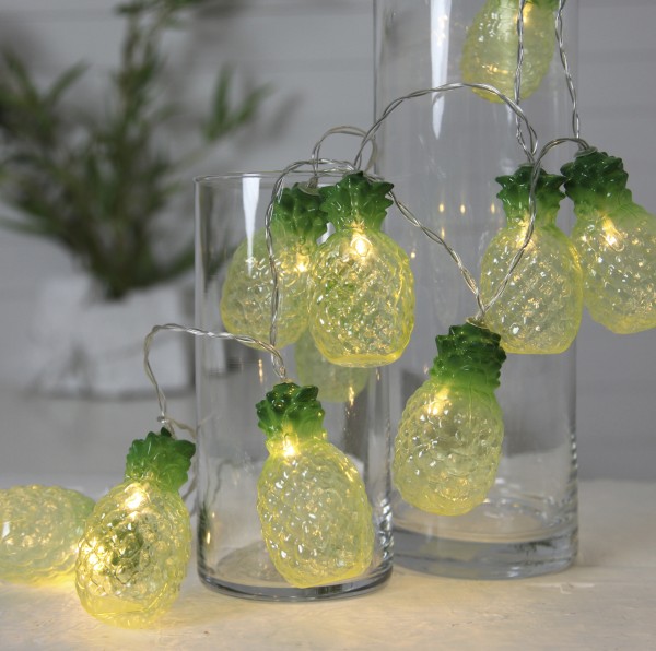 LED-Party-Kette "Partylight Pineapples", 10teilig