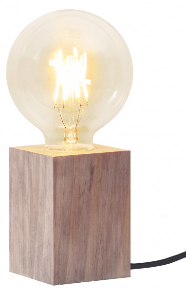 Holz-Leuchte "Lys", mit E27 Fassung, mit Schalter