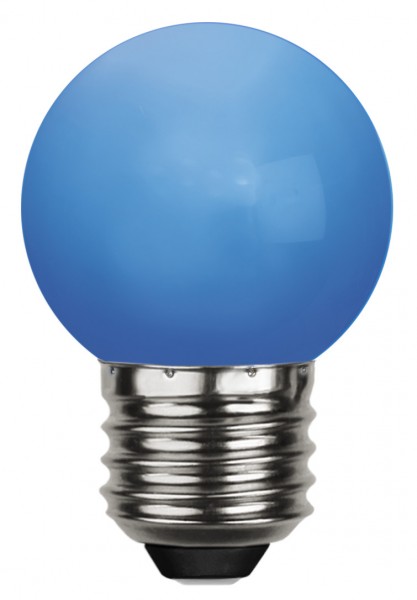 Decoration LED, E 27, blau, Polycarbonat