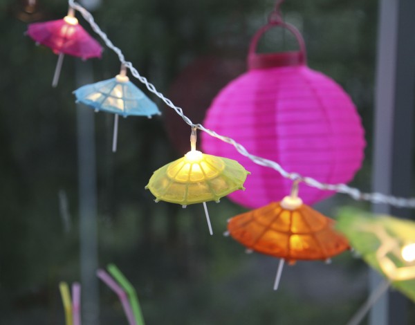 LED-Party-Kette "Partylights Umbrella", 10teilig